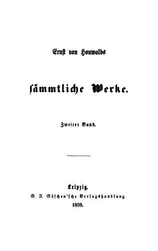 Sämmtliche Werke: Band 2