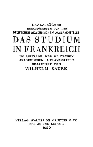 Das Studium in Frankreich