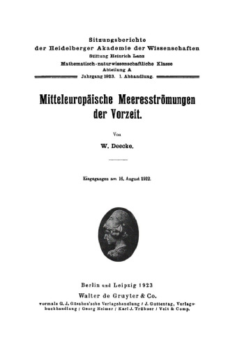 Mitteleuropäische Meeresströmungen der Vorzeit