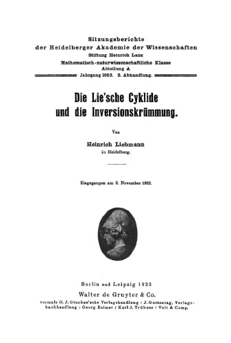 Die Lie'sche Cyklide und die Inversionskrümmung