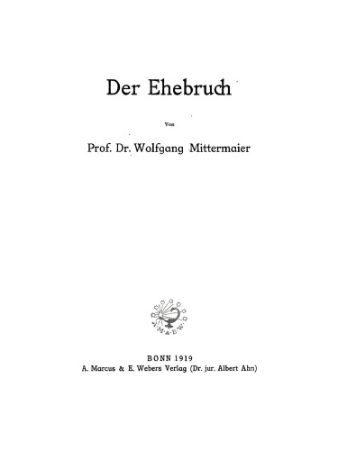 Der Ehebruch