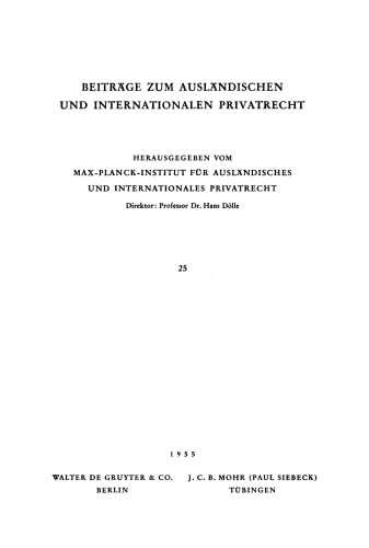 Der Einfluß Dumoulins auf die Entwicklung des Kollisionsrechts