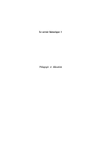Pédagogie et éducation. Évolution des idées et des pratiques contemparaines: Récueil de textes, présentés et commentés