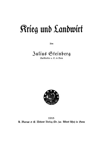 Krieg und Landwirt