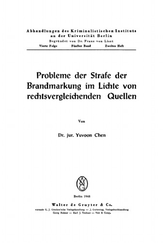 Probleme der Strafe der Brandmarkung im Lichte von rechtsvergleichenden Quellen