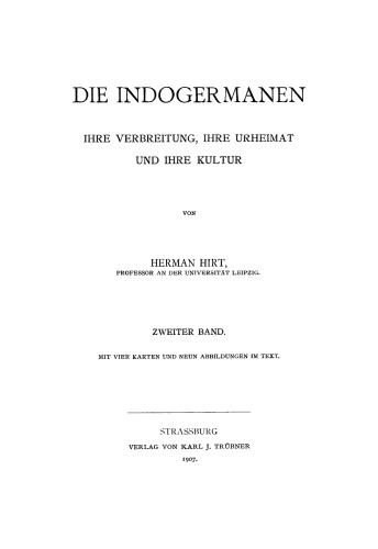 Die Indogermanen: Band 2
