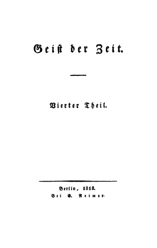 Geist der Zeit: Teil 4