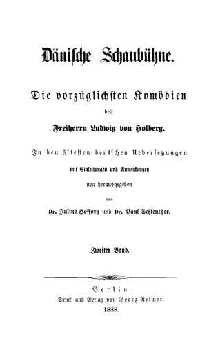 Dänische Schaubühne: Band 2