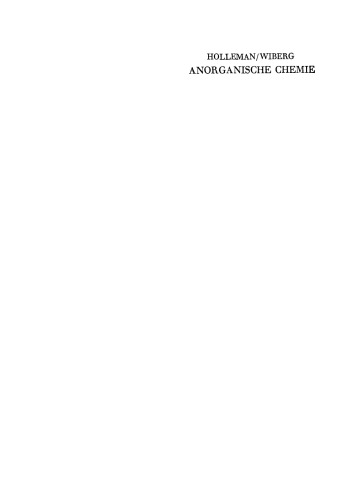 Lehrbuch der Chemie: Teil 1 Anorganische Chemie