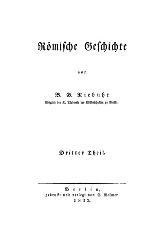 Römische Geschichte: Teil 3
