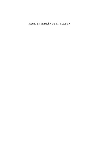 Platon: Band 2 Die Platonischen Schriften, 1. Periode