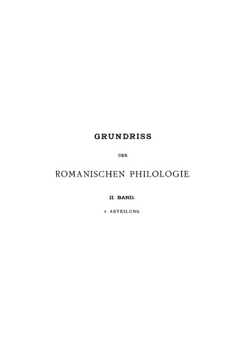 Die Litteraturen der romanischen Völker