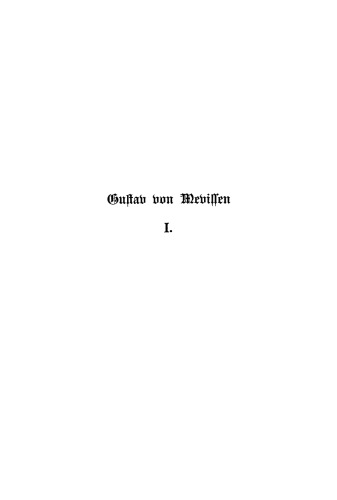 Gustav von Mevissen: Band 1