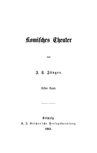 Komisches Theater: Band 1