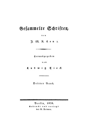 Gesammelte Schriften: Band 3 Die Landplagen