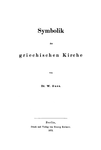 Symbolik der griechischen Kirche