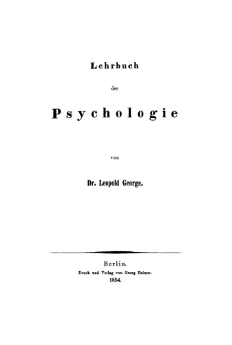 Lehrbuch der Psychologie