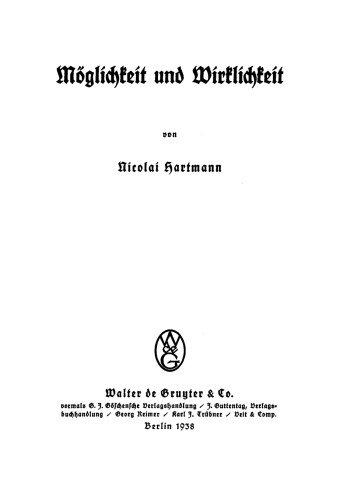 Möglichkeit und Wirklichkeit