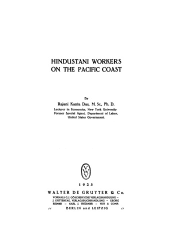 Hindustani workers on the Pacific coast