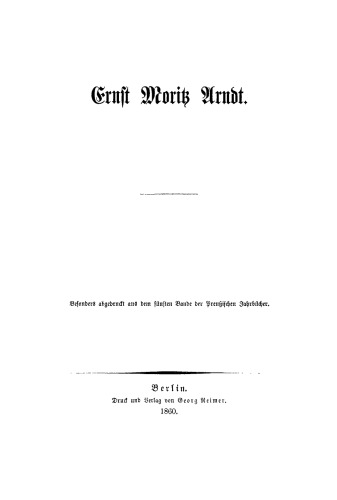 Ernst Moritz Arndt