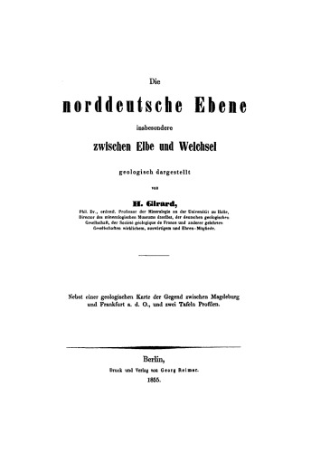 Die norddeutsche Ebene insbesondere zwischen Elbe und Weichsel