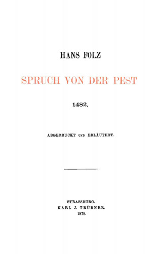 Spruch von der Pest 1482