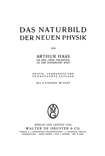 Das Naturbild der neuen Physik