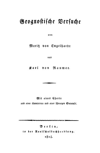 Geognostische Versuche