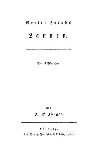 Vetter Jacobs Launen: Bändchen 4