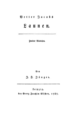 Vetter Jacobs Launen: Bändchen 2