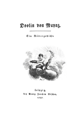 Doolin von Maynz: Ein Rittergedicht