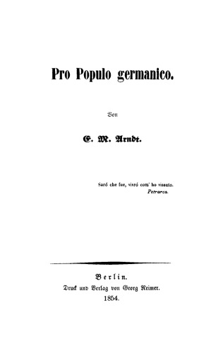 Pro populo germanico