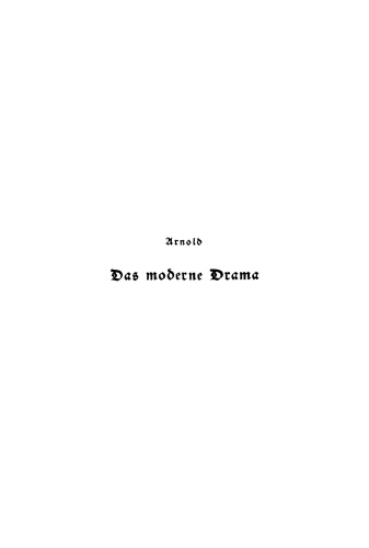 Das moderne Drama