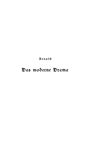 Das moderne Drama