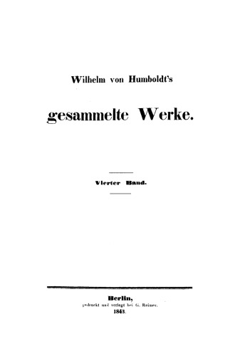 Gesammelte Werke: Band 4