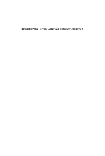 Handbuch der internationalen Konzertliteratur
