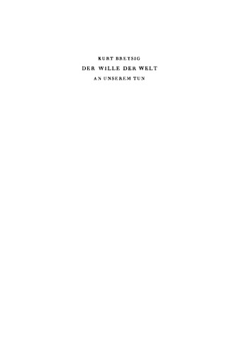 Der Wille der Welt an unserem Tun