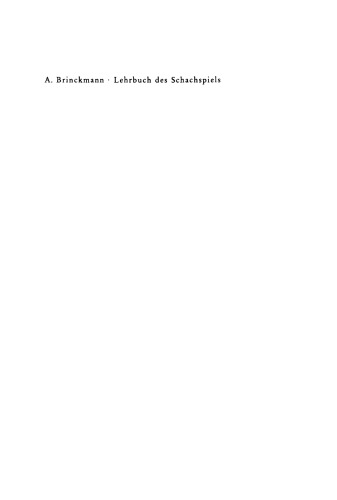 Lehrbuch des Schachspiels