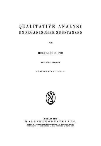 Qualitative Analyse unorganischer Substanzen