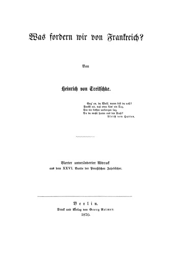 Was fordern wir von Frankreich?