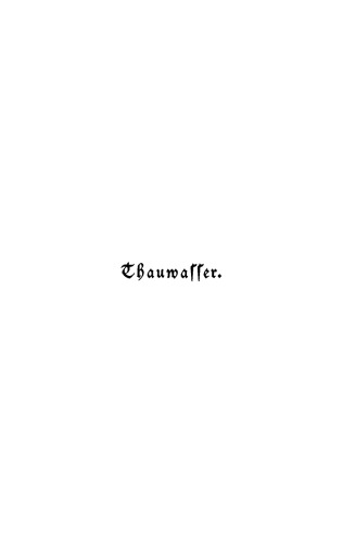 Thauwasser