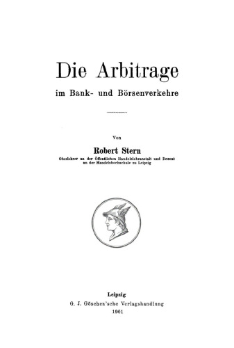 Die Arbitrage im Bank- und Börsenverkehre