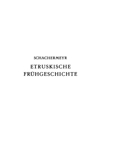 Etruskische Frühgeschichte