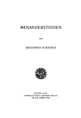 Menanderstudien