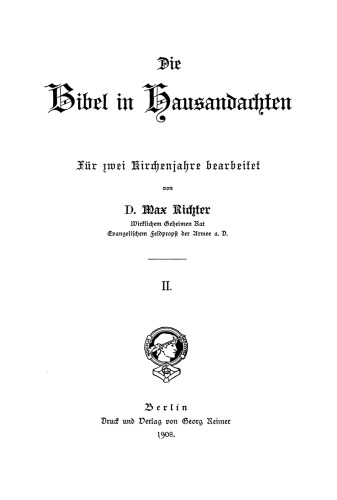 Die Bibel in Hausandachten: Band 2