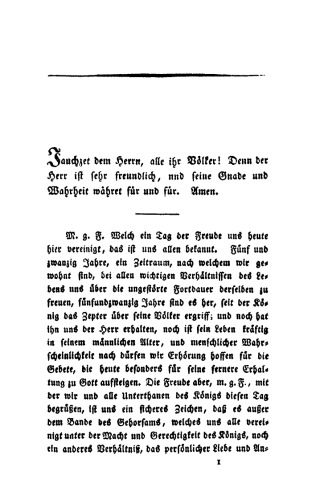 Predigt am 17. November 1822 in der Dreifaltigkeitskirche
