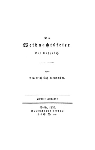 Die Weihnachtsfeier: Ein Gespräch