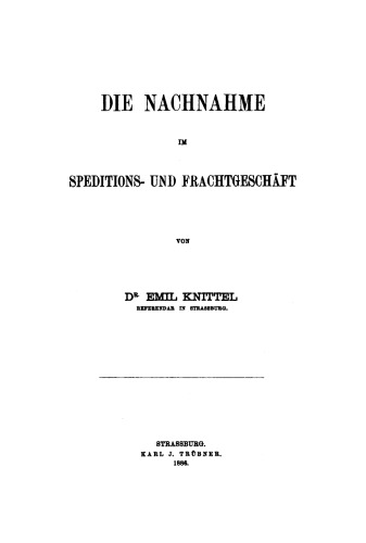Die Nachnahme im Speditions- und Frachtgeschäft