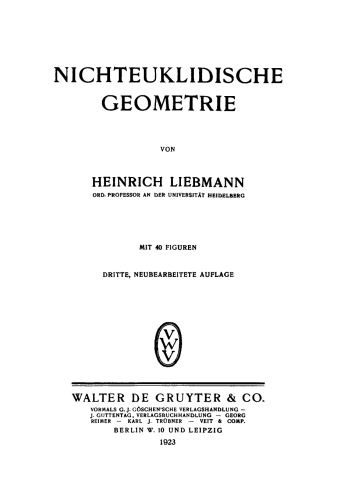 Nichteuklidische Geometrie