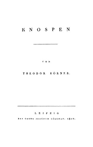 Knospen. Leyer und Schwert